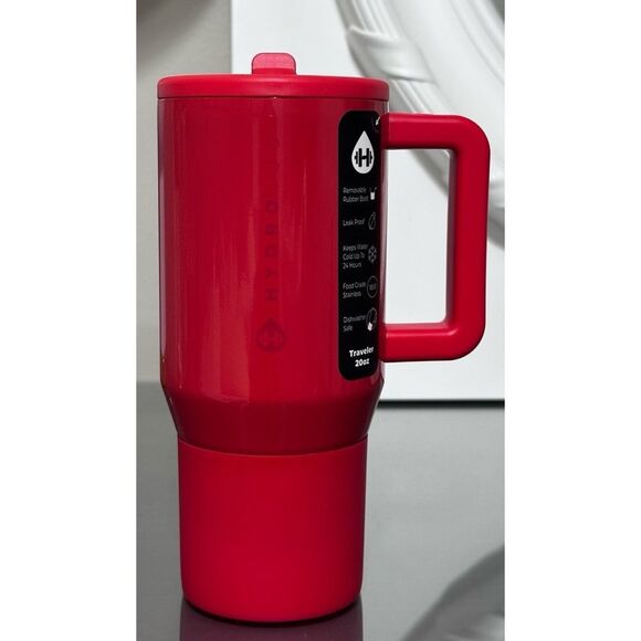 HydroJug 20oz Traveler, RED SHINE - Picture 2 of 5